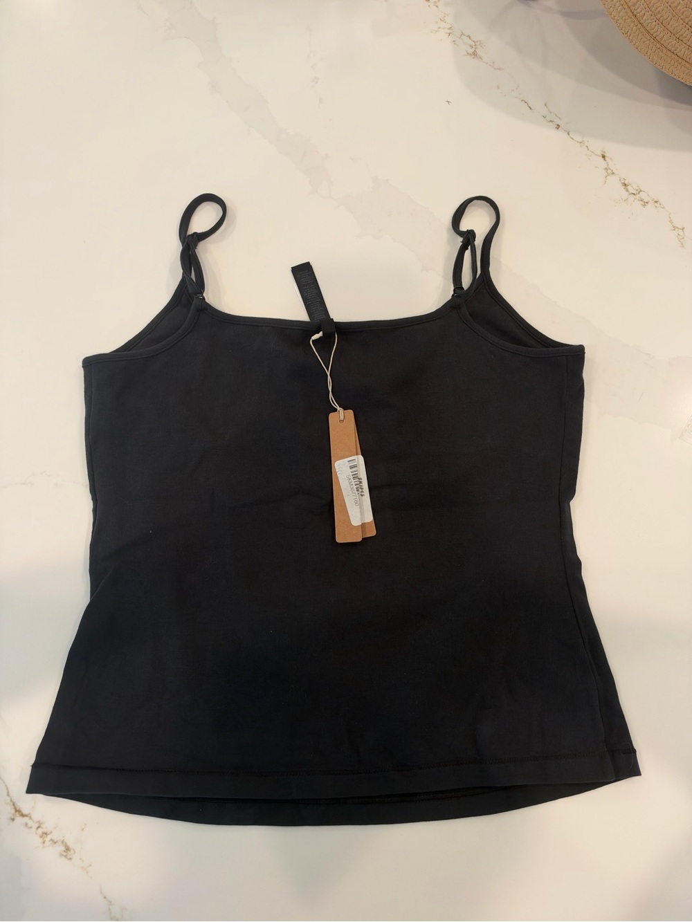 SKIMS Cotton Jersey Scoop Neck Cami SOOT size small - Picture 2 of 4